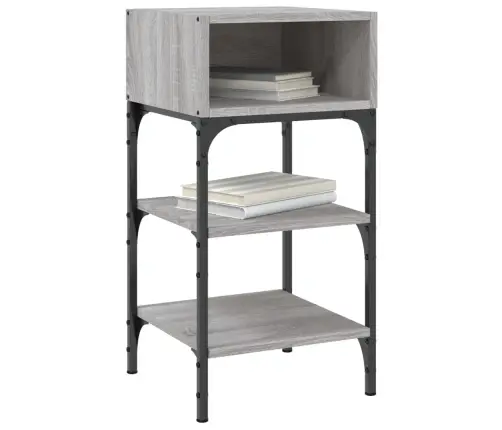 Naktiniai Staliukai, 2Vnt., Pilki Ąžuolo, 35X34,5X70cm Mediena