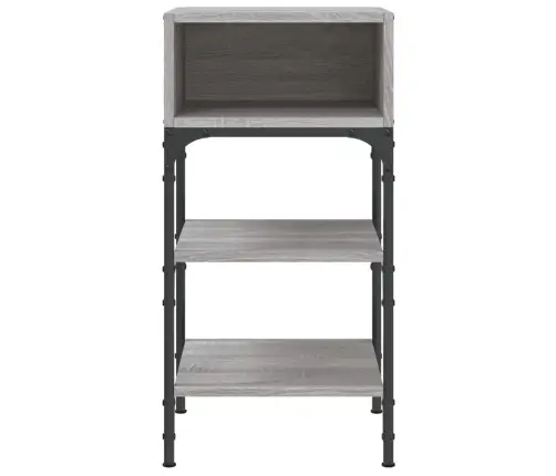 Naktiniai Staliukai, 2Vnt., Pilki Ąžuolo, 35X34,5X70cm Mediena