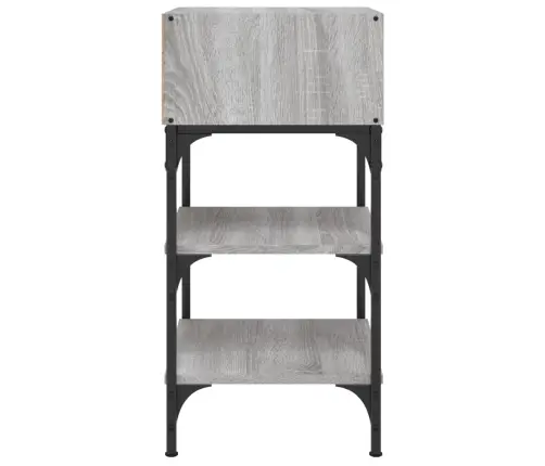 Naktiniai Staliukai, 2Vnt., Pilki Ąžuolo, 35X34,5X70cm Mediena