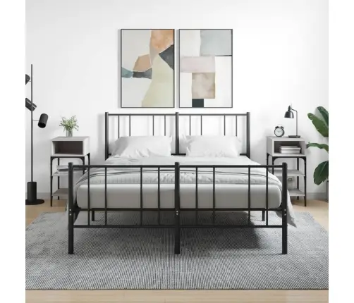 Naktiniai Staliukai, 2Vnt., Pilki Ąžuolo, 35X34,5X70cm Mediena