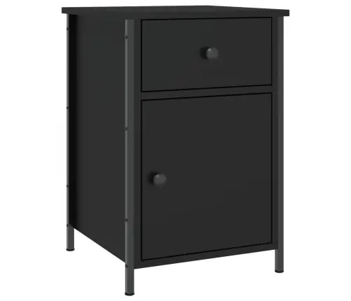Naktsgaldiņš, Melns, 40X42X60 Cm, Inženierijas Koks Vidaxl
