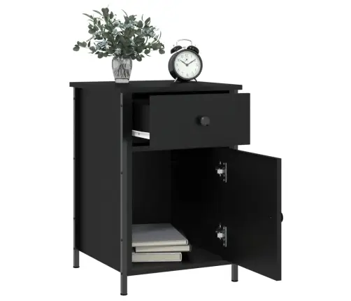 Naktsgaldiņš, Melns, 40X42X60 Cm, Inženierijas Koks Vidaxl