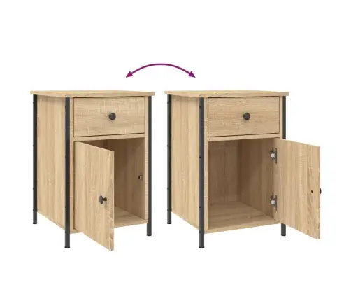 Naktsskapīši, 2 Gb., Koka Krāsa, 40X42X60 Cm, Inženierijas Koks Vidaxl