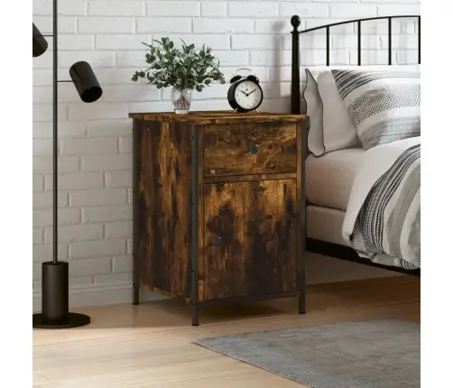 Naktsskapītis, Ozolkoka Krāsa, 40X42X60 Cm, Inženierijas Koks Vidaxl