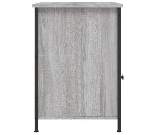 Naktinė Spintelė, Pilka Ąžuolo, 40X42X60cm Apdirbta Mediena Naktinė Spintelė, Pilka Ąžuolo, 40X42X60cm Apdirbta Mediena