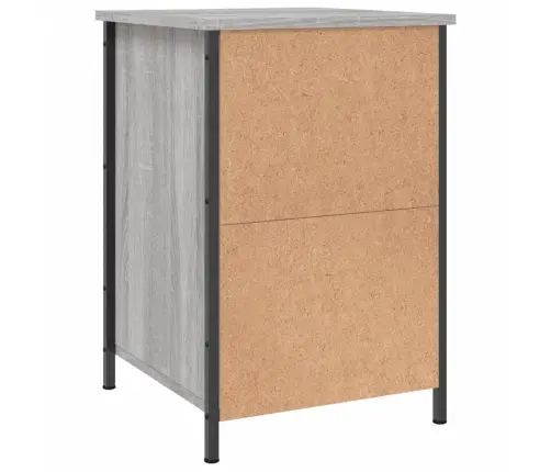 Naktsskapīši, 2 Gab., Pelēcīgi, 40X42X60 Cm, Inženierijas Koks Vidaxl