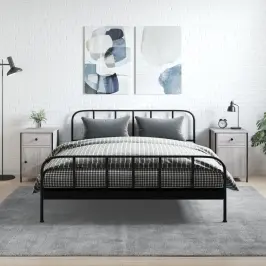 Öökapid 2 Tk, Hall Sonoma Tamm, 40X42X60 cm Tehispuit