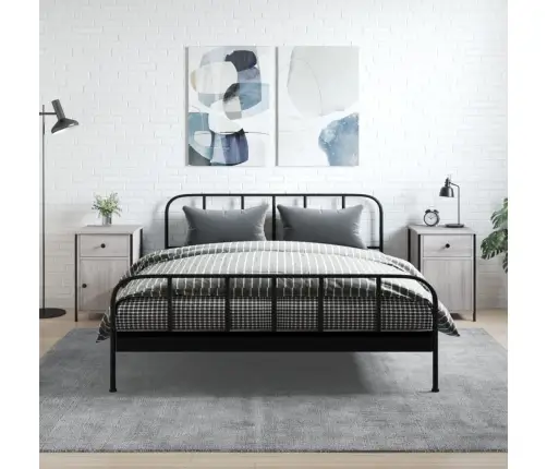 Naktsskapīši, 2 Gab., Pelēcīgi, 40X42X60 Cm, Inženierijas Koks Vidaxl