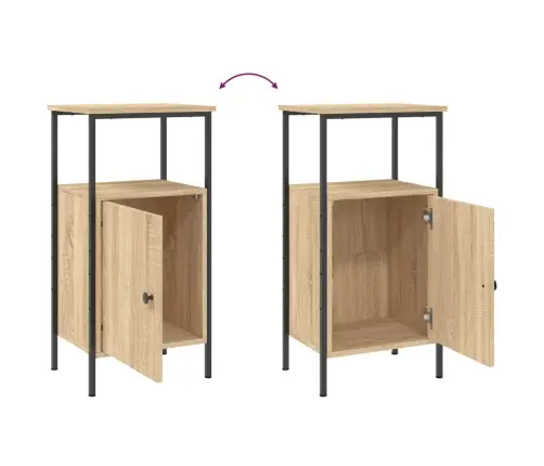 Naktsskapīši, 2 Gb., Koka Krāsa, 41X31X80 Cm, Inženierijas Koks Vidaxl