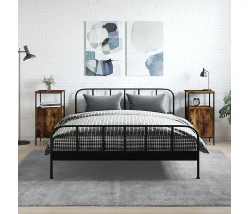 Naktsskapīši, 2 Gab., Ozolkoka, 41X31X80 Cm, Inženierijas Koks Vidaxl