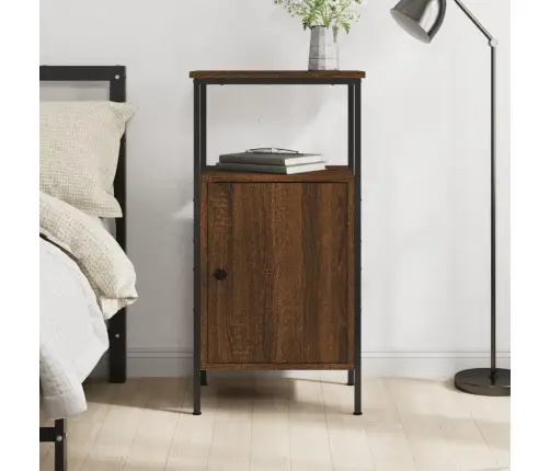 Naktsskapītis, Ozolkoka Krāsa, 41X31X80 Cm, Inženierijas Koks Vidaxl