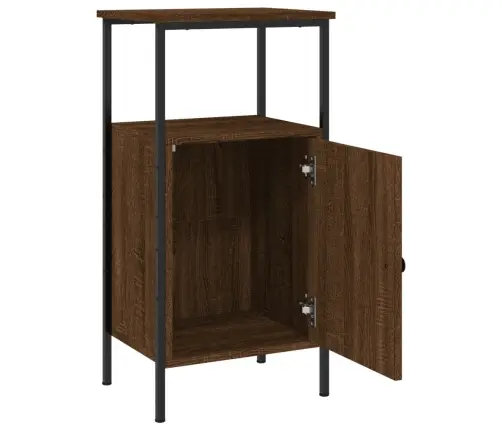 Naktinės Spintelės, 2Vnt., Rudos Ąžuolo, 41X31X80cm Mediena