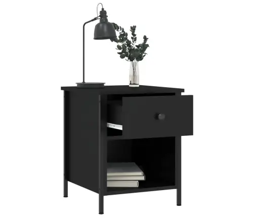 Öökapid 2 Tk, Must, 40 X 42 X 50 cm Tehispuit