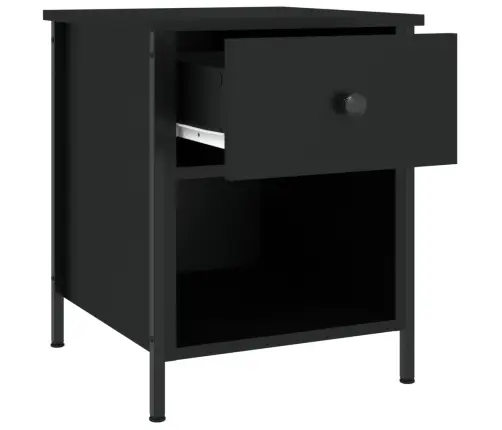 Öökapid 2 Tk, Must, 40 X 42 X 50 cm Tehispuit