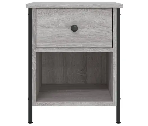 Naktsskapītis, Pelēka Ozolkoka, 40X42X50 Cm, Inženierijas Koks Vidaxl