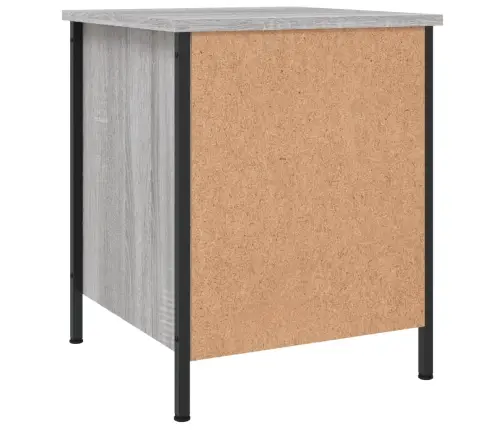 Naktsskapītis, Pelēka Ozolkoka, 40X42X50 Cm, Inženierijas Koks Vidaxl