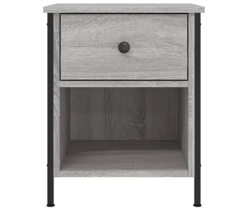 Naktinės Spintelės, 2Vnt., Pilkos Ąžuolo, 40X42X50cm Mediena