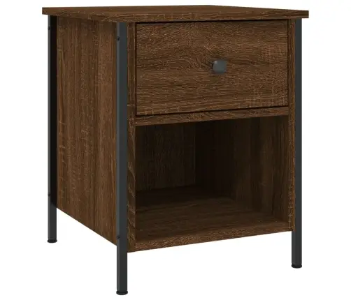 Naktinės Spintelės, 2Vnt., Rudos Ąžuolo, 40X42X50cm Mediena