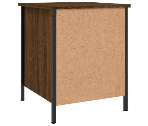 Naktinės Spintelės, 2Vnt., Rudos Ąžuolo, 40X42X50cm Mediena