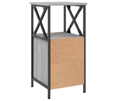 Naktsskapīši, 2 Gb., Pelēcīgi, 34X35,5X70 Cm, Inženierijas Koks Vidaxl