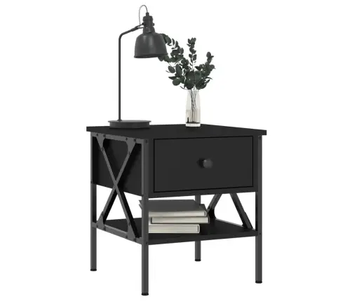 Naktsgaldiņi, 2 Gab., Melni, 40X42X45 Cm, Inženierijas Koks Vidaxl