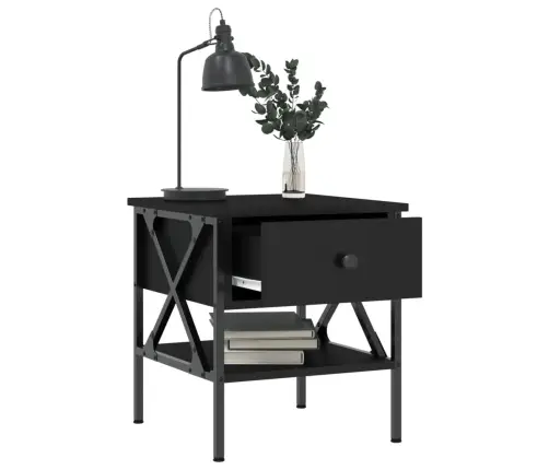 Naktsgaldiņi, 2 Gab., Melni, 40X42X45 Cm, Inženierijas Koks Vidaxl