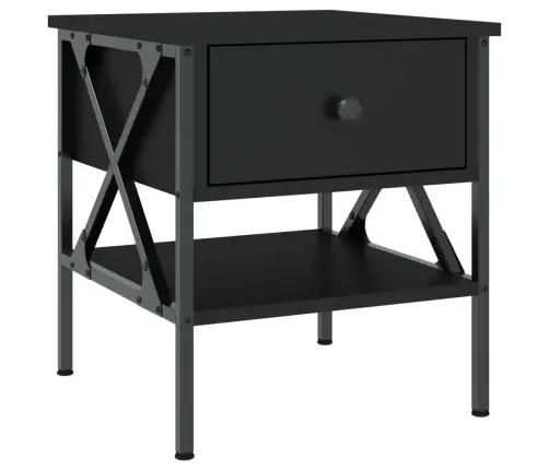 Naktsgaldiņi, 2 Gab., Melni, 40X42X45 Cm, Inženierijas Koks Vidaxl