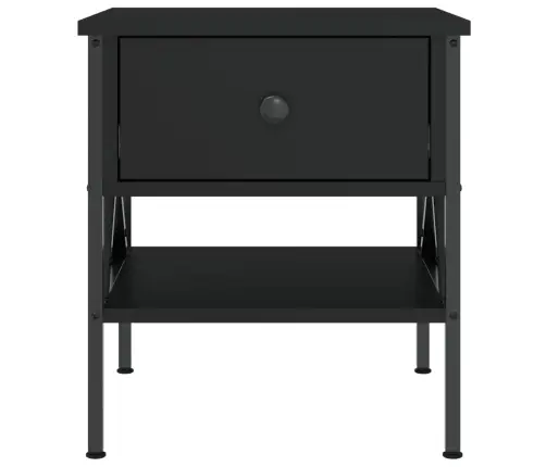 Naktsgaldiņi, 2 Gab., Melni, 40X42X45 Cm, Inženierijas Koks Vidaxl