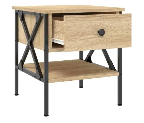 Naktsgaldiņš, Ozolkoka, 40X42X45 Cm, Inženierijas Koks Vidaxl