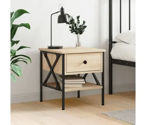 Naktsgaldiņš, Ozolkoka, 40X42X45 Cm, Inženierijas Koks Vidaxl