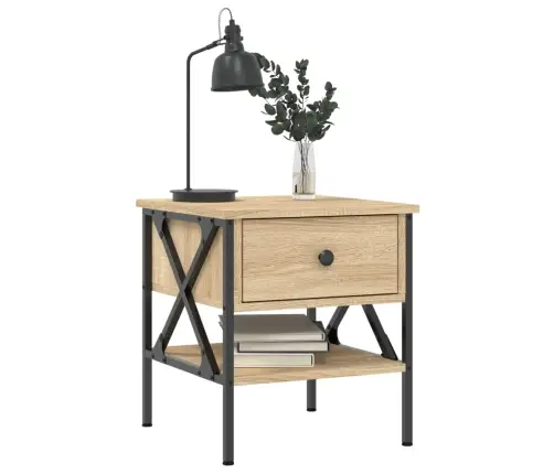 Naktiniai Staliukai, 2Vnt., Sonoma Ąžuolo, 40X42X45cm Mediena