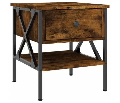 Naktiniai Staliukai, 2Vnt., Dūminio Ąžuolo, 40X42X45cm Mediena