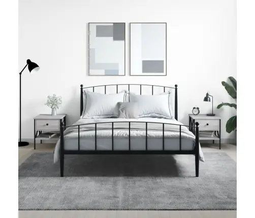 Naktiniai Staliukai, 2Vnt., Pilki Ąžuolo, 40X42X45cm Mediena