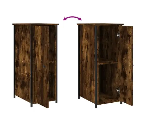 Naktsskapītis, Ozolkoka Krāsa, 32X42X80 Cm, Inženierijas Koks Vidaxl