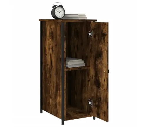 Naktinės Spintelės, 2Vnt., Dūminio Ąžuolo, 32X42X80cm Mediena