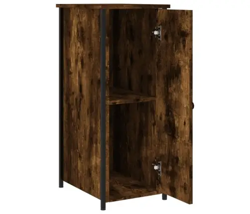 Naktinės Spintelės, 2Vnt., Dūminio Ąžuolo, 32X42X80cm Mediena