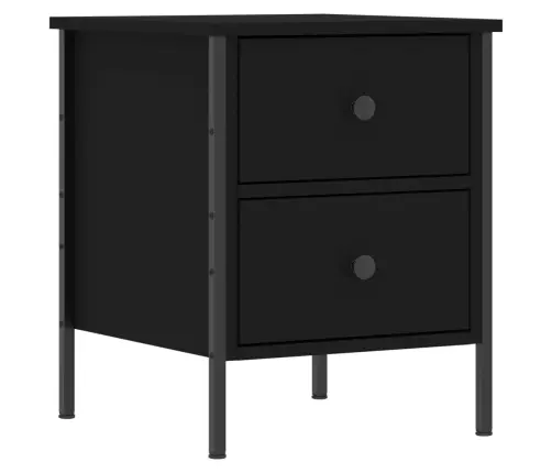 Naktsgaldiņš, Melns, 40X42X45 Cm, Inženierijas Koks Vidaxl
