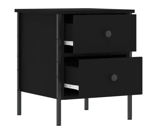 Naktsgaldiņš, Melns, 40X42X45 Cm, Inženierijas Koks Vidaxl