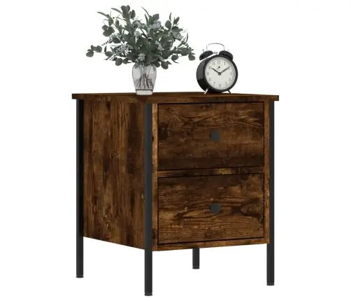 Naktsskapītis, Ozolkoka Krāsa, 40X42X50 Cm, Inženierijas Koks Vidaxl