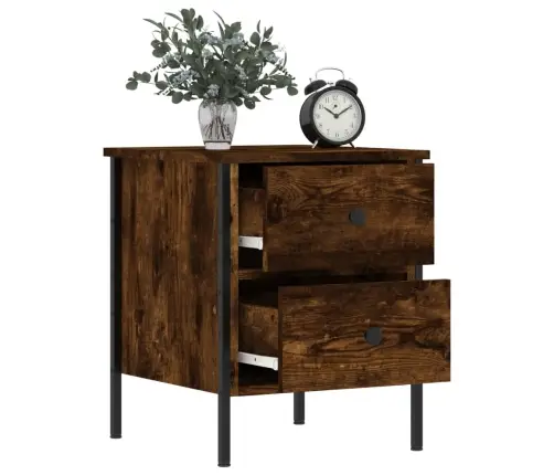 Naktsskapītis, Ozolkoka Krāsa, 40X42X50 Cm, Inženierijas Koks Vidaxl