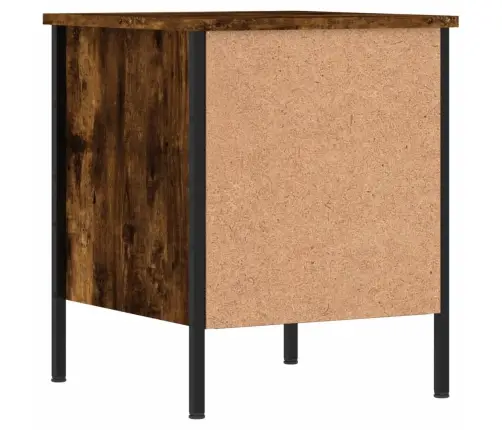 Öökapid 2 Tk, Suitsutatud Tamm, 40 X 42 X 50 cm Tehispuit