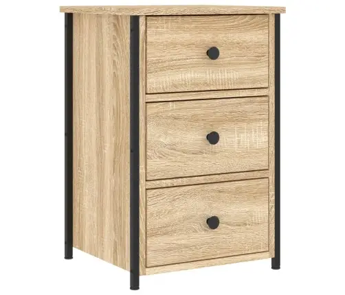 Naktsskapītis, Ozola Krāsa, 40X36X60 Cm, Inženierijas Koks Vidaxl