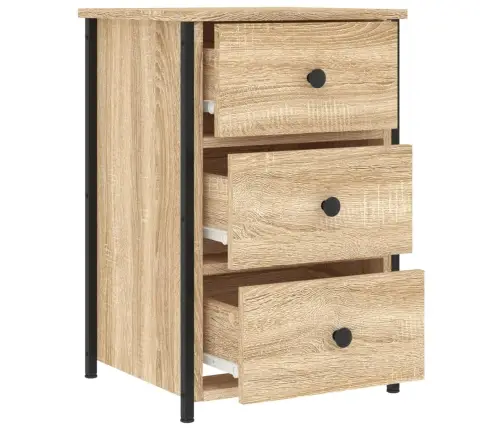 Naktsskapītis, Ozola Krāsa, 40X36X60 Cm, Inženierijas Koks Vidaxl