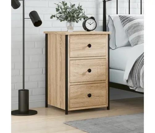 Naktsskapītis, Ozola Krāsa, 40X36X60 Cm, Inženierijas Koks Vidaxl