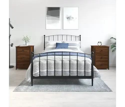 Naktsskapīši, 2 Gb., 40X36X60 Cm, Inženierijas Koks, Koka Brūni Vidaxl