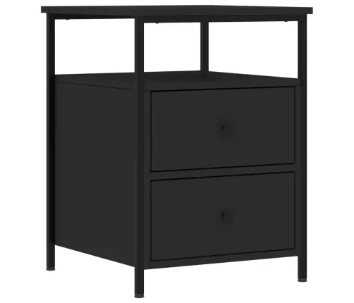 Naktsgaldiņi, 2 Gab., Melni, 44X45X60 Cm, Inženierijas Koks Vidaxl Naktsgaldiņi, 2 Gab., Melni, 44X45X60 Cm, Inženierijas Koks Vidaxl