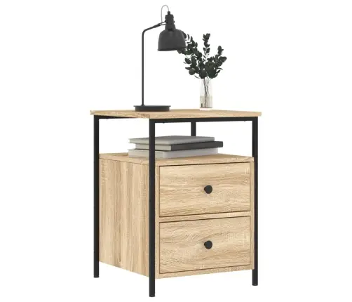 Naktsskapīši, 2 Gb., 44X45X60 Cm, Inženierijas Koks, Koka Krāsa Vidaxl Naktsskapīši, 2 Gb., 44X45X60 Cm, Inženierijas Koks, Koka Krāsa Vidaxl