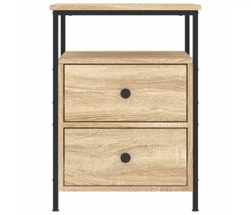 Naktsskapīši, 2 Gb., 44X45X60 Cm, Inženierijas Koks, Koka Krāsa Vidaxl Naktsskapīši, 2 Gb., 44X45X60 Cm, Inženierijas Koks, Koka Krāsa Vidaxl