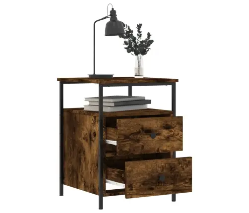 Naktsskapītis, Ozolkoka Krāsa, 44X45X60 Cm, Inženierijas Koks Vidaxl