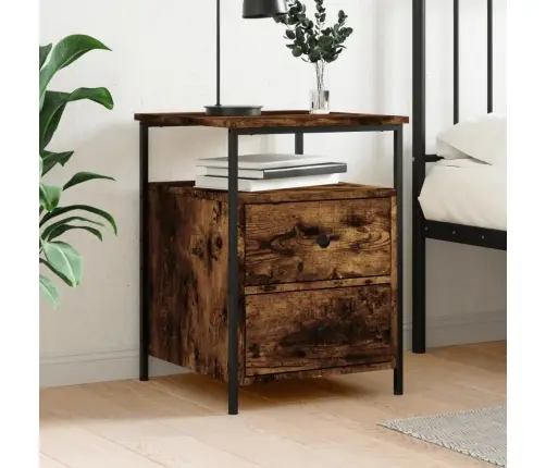 Naktsskapītis, Ozolkoka Krāsa, 44X45X60 Cm, Inženierijas Koks Vidaxl